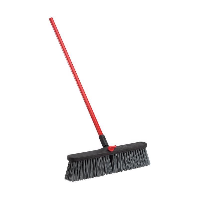 Libman Polyethylene Terephthalate 18 in. Rough Surface Push Broom ...