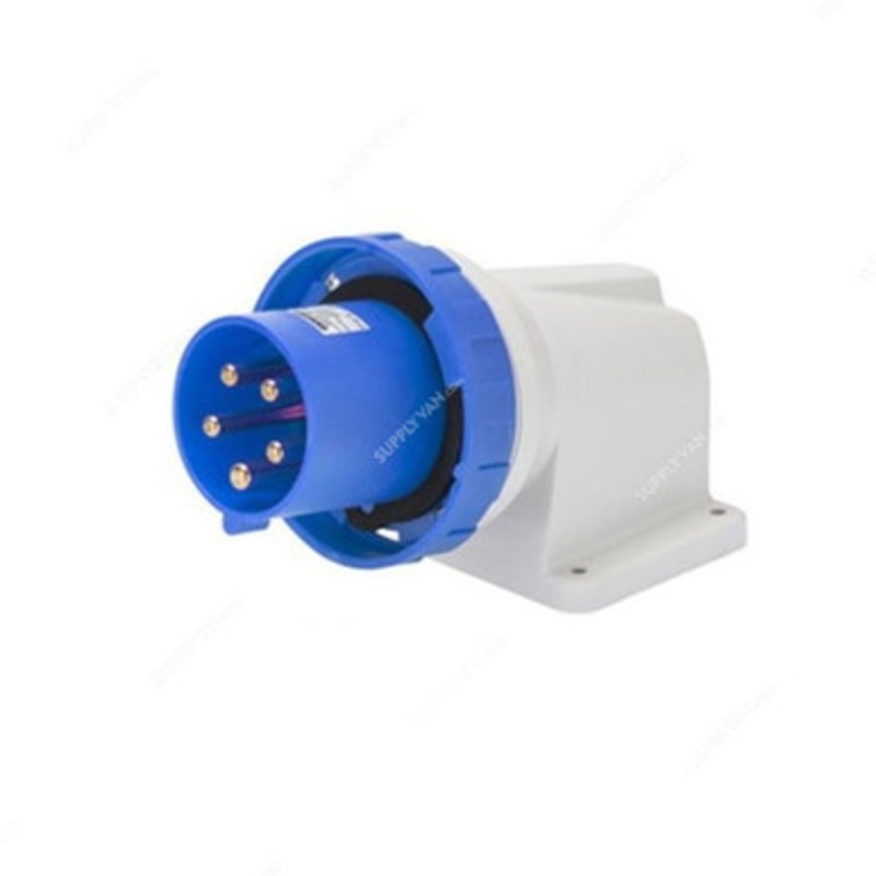 Gewiss 90 Deg Surface Mounting Socket Inlet, GW61448, IP67, 63A, 2P+E ...